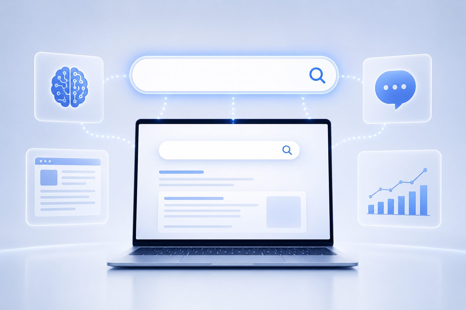 AI検索時代に向けたWebサイトの最適化をご提案。LLMO・AIO対策を通じて、AIから選ばれやすい情報設計・コンテンツづくりを支援します。